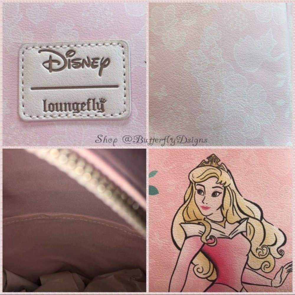 Loungefly Disney Sleeping Beauty Mini Backpack Set Aurora Dress Inspo Briar Rose - Picture 6 of 9